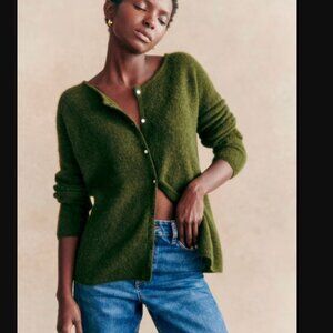 Sezane Perfect Green Gaspard Cardigan